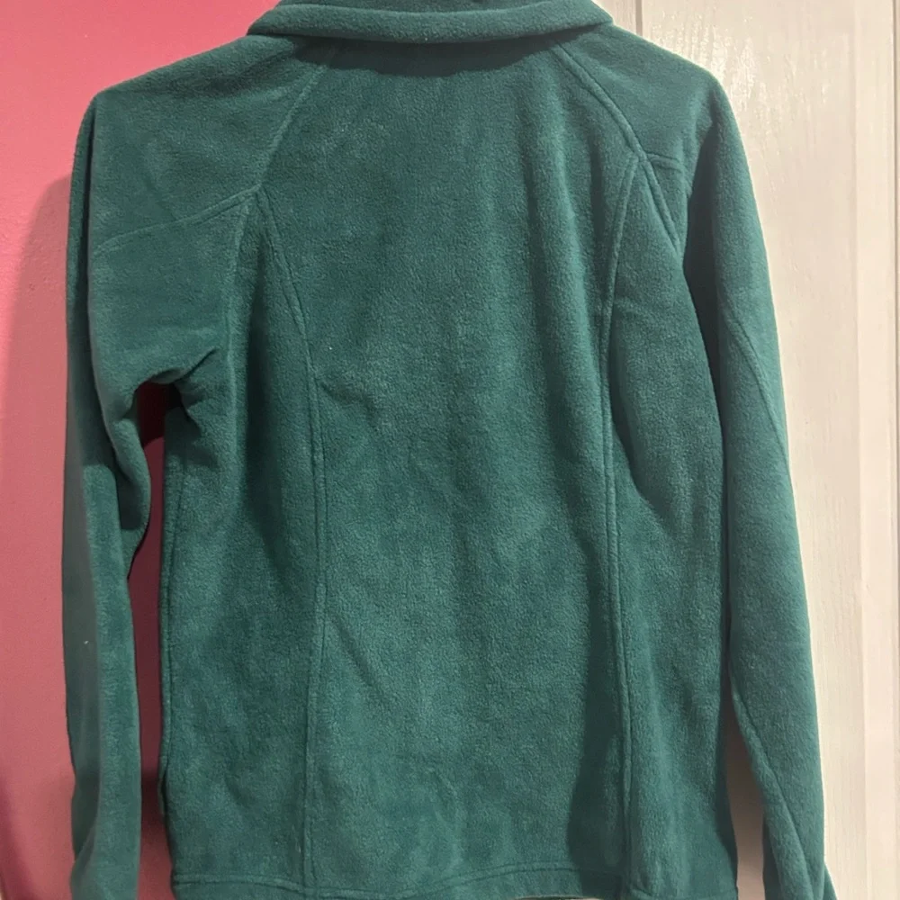 Columbia Benton Springs Full Zip Deep Green Fleece Women’s Jacket - Picture 3 of 6